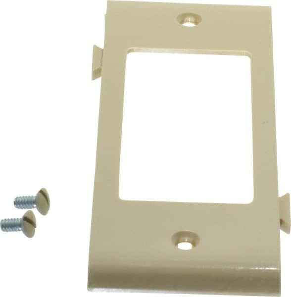 Pass & Seymour - 1 Gang, 4.9062 Inch Long x 1-13/16 Inch Wide, Sectional Switch Plate - Decorator Switch Center Panel, Ivory, Nylon - Americas Tooling