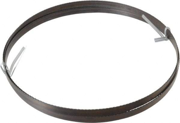 Disston - 18 TPI, 7' 9-1/2" Long x 1/2" Wide x 0.025" Thick, Welded Band Saw Blade - Carbon Steel, Toothed Edge, Raker Tooth Set, Hard Back, Contour Cutting - Americas Tooling