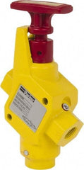 Parker - 1/2" NPT Safety Lockout Valve - 3-Way, 2 Position, Handle, 9.5 CV Rate, 250 Max psi & 160°F Max Temp - Americas Tooling