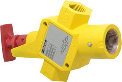 Parker - 1" NPT Safety Lockout Valve - 3-Way, 2 Position, Handle, 9.5 CV Rate, 250 Max psi & 160°F Max Temp - Americas Tooling