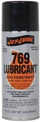 Jet-Lube - 12 oz Aerosol Thin Oily Film Penetrant/Lubricant - Clear Amber, Food Grade - Americas Tooling