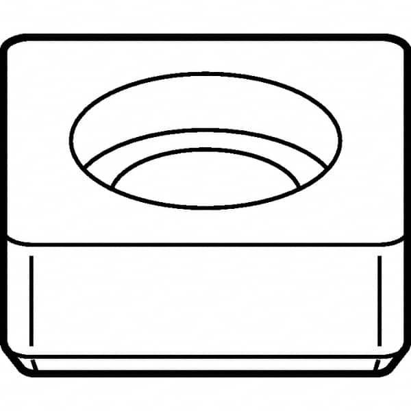 Kennametal - 5.08mm Inscribed Circle, Square Turning Shim for Indexables - 0.188" Thick, SM Shim Style - Americas Tooling