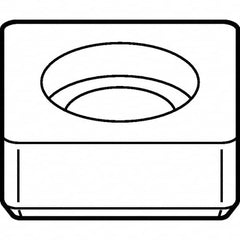 Kennametal - 5.08mm Inscribed Circle, Square Turning Shim for Indexables - 0.188" Thick, SM Shim Style - Americas Tooling