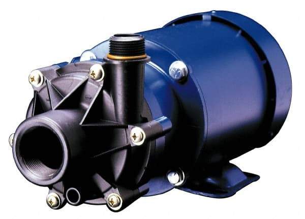 Finish Thompson - 2 HP, 60 Shut Off Feet, PVDF, Carbon and Viton Magnetic Drive Pump - 3 Phase - Americas Tooling