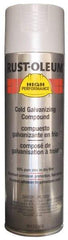 Rust-Oleum - Silver, Galvanizing Spray Paint - 14 Sq Ft per Can, 20 oz Container, Use on Rust Proof Paint - Americas Tooling