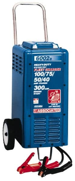 Associated Equipment - 6/12/18/24 Volt Heavy-Duty Charger - 100 Amps/80 Amps/50 Amps/40 Amps, 400 Starter Amps - Americas Tooling