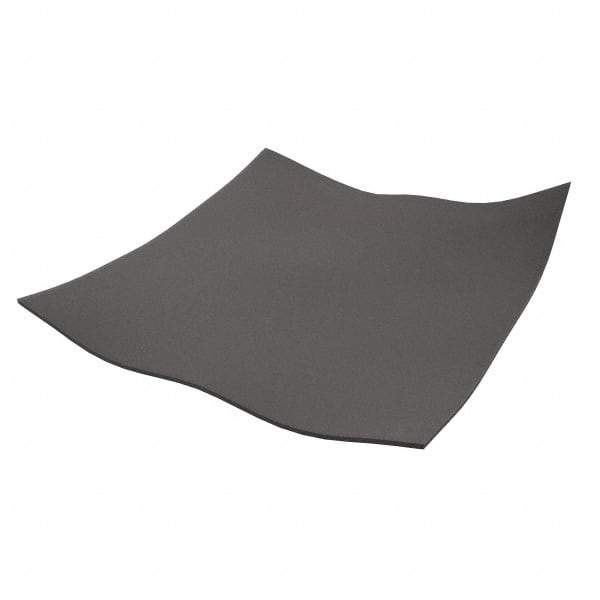 Made in USA - 12" Long, 12" Wide, 1/8" Thick, Neoprene Rubber Foam Sheet - 65 to 75 Durometer, Black, -40 to 220°F, 1,500 psi Tensile Strength, Stock Length - Americas Tooling