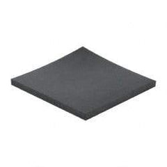 Made in USA - 12" Long, 12" Wide, 1" Thick, Buna-N Rubber Foam Sheet - 35 to 45 Durometer, Black, -40 to 212°F, 1,500 psi Tensile Strength, Stock Length - Americas Tooling