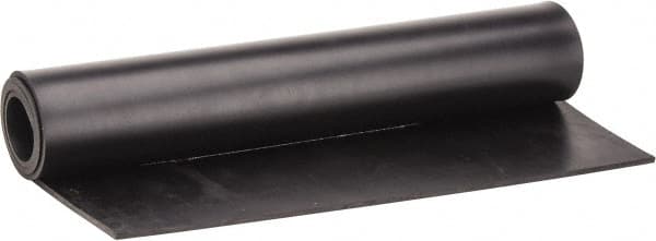 Made in USA - 24" Long, 12" Wide, 0.031" Thick, Buna-N Rubber Foam Sheet - 45 to 55 Durometer, Black, -40 to 212°F, 1,500 psi Tensile Strength, Stock Length - Americas Tooling