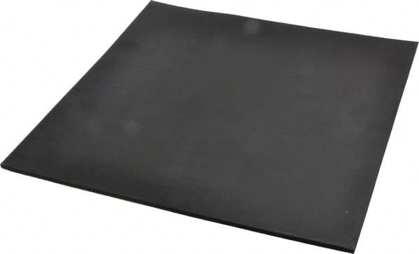 Made in USA - 12" Long, 12" Wide, 1/4" Thick, Neoprene Rubber Foam Sheet - 65 to 75 Durometer, Black, -40 to 212°F, 1,000 psi Tensile Strength, Stock Length - Americas Tooling