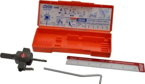 SPI - 3/4 to 3" Cutting Diam, 3/8" Cutting Depth, Circle Cutter & Trepanning Tool - Straight Shank, 1/2" Shank Diam - Americas Tooling