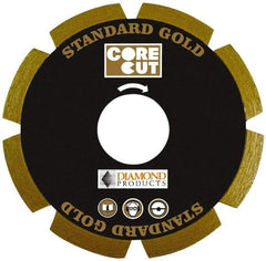 Core Cut - 7" Diam, 20mm Arbor Hole Diam, Wet & Dry Cut Saw Blade - Diamond-Tipped, Standard Round Arbor - Americas Tooling