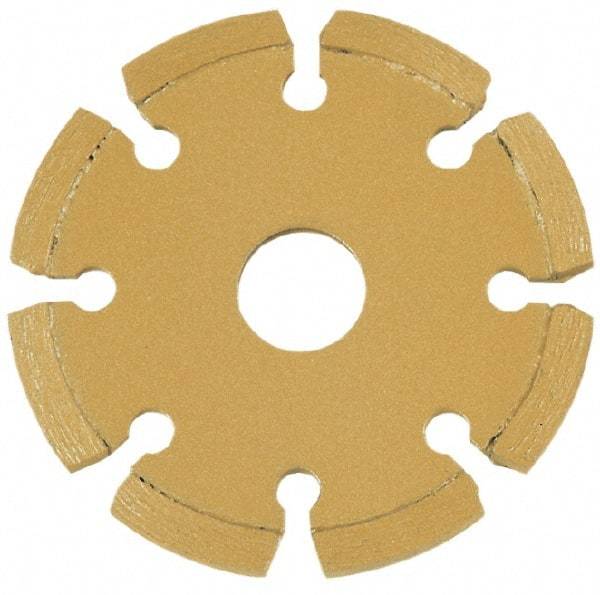 Core Cut - 4-1/2" Diam, 20mm Arbor Hole Diam, Wet & Dry Cut Saw Blade - Diamond-Tipped, Standard Round Arbor - Americas Tooling