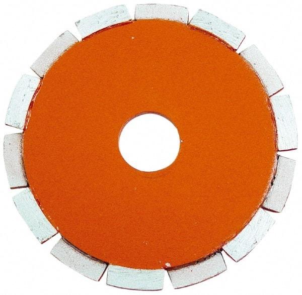 Core Cut - 4-1/2" Diam, 20mm Arbor Hole Diam, Wet & Dry Cut Saw Blade - Diamond-Tipped, Standard Round Arbor - Americas Tooling