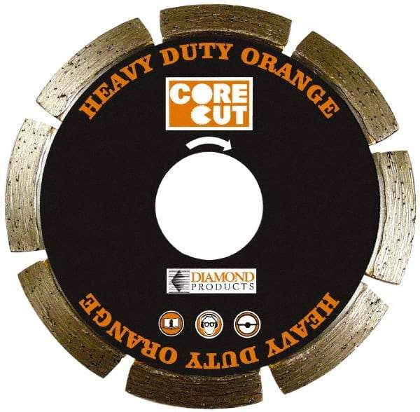 Core Cut - 10" Diam, 20mm Arbor Hole Diam, Wet & Dry Cut Saw Blade - Diamond-Tipped, Diamond Arbor - Americas Tooling