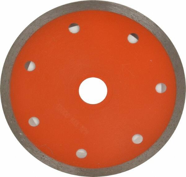 Core Cut - 4" Diam, 5/8" Arbor Hole Diam, Wet & Dry Cut Saw Blade - Diamond-Tipped, Standard Round Arbor - Americas Tooling