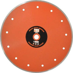 Core Cut - 10" Diam, 5/8" Arbor Hole Diam, Wet & Dry Cut Saw Blade - Diamond-Tipped, Standard Round Arbor - Americas Tooling