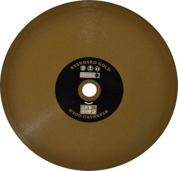 Core Cut - 8" Diam, 5/8" Arbor Hole Diam, Wet & Dry Cut Saw Blade - Diamond-Tipped, Standard Round Arbor - Americas Tooling