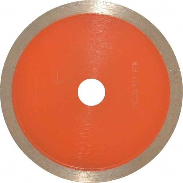 Core Cut - 4" Diam, 5/8" Arbor Hole Diam, Wet & Dry Cut Saw Blade - Diamond-Tipped, Standard Round Arbor - Americas Tooling