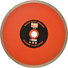 Core Cut - 7" Diam, 5/8" Arbor Hole Diam, Wet & Dry Cut Saw Blade - Diamond-Tipped, Standard Round Arbor - Americas Tooling