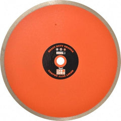 Core Cut - 10" Diam, 5/8" Arbor Hole Diam, Wet & Dry Cut Saw Blade - Diamond-Tipped, Standard Round Arbor - Americas Tooling