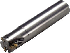 Kyocera - 12mm Cut Diam, 10mm Max Depth of Cut, 12mm Shank Diam, 80mm OAL, Indexable Square Shoulder End Mill - BDMT 1103 Inserts, Cylindrical Shank, 90° Lead Angle - Americas Tooling