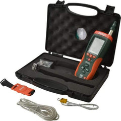 Extech - 14 to 140°F, 0 to 100% Humidity Range, Psychrometer - 2% Relative Humidity Accuracy, 0.1° Resolution - Americas Tooling