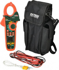 Extech - EX623, CAT III, Digital True RMS Auto Ranging Clamp Meter with 1-1/4" Clamp On Jaws - 600 VAC/VDC, 400 AC/DC Amps, Measures Voltage, Capacitance, Current, Frequency, Resistance, Temperature - Americas Tooling