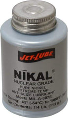 Jet-Lube - 0.25 Lb Can Extreme Temperature Anti-Seize Lubricant - Nickel, -65 to 1,800°F, Gray, Nuclear Grade - Americas Tooling