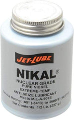 Jet-Lube - 0.5 Lb Can Extreme Temperature Anti-Seize Lubricant - Nickel, -65 to 2,600°F, Gray, Nuclear Grade - Americas Tooling