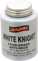 Jet-Lube - 0.5 Lb Can General Purpose Anti-Seize Lubricant - Aluminum, -65 to 1,800°F, White, Food Grade, Water Resistant - Americas Tooling