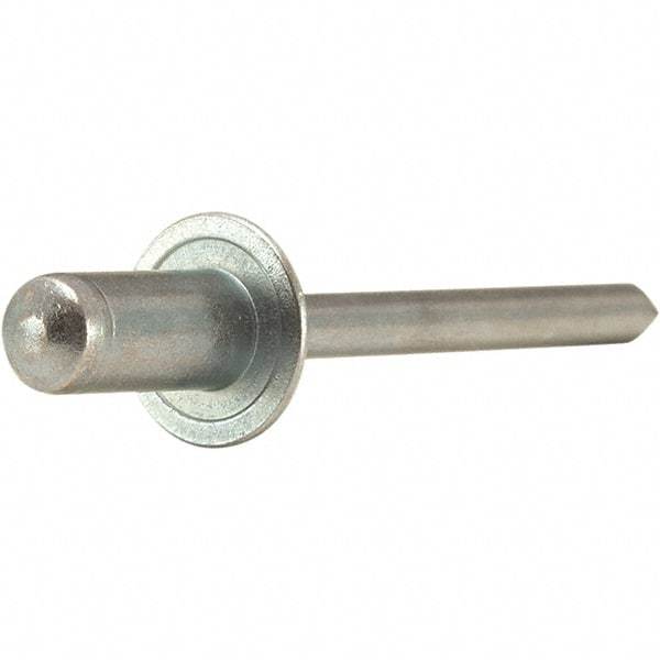 STANLEY Engineered Fastening - Size 4 Dome Head Stainless Steel Closed End Blind Rivet - Stainless Steel Mandrel, 0.126" to 0.187" Grip, 1/8" Head Diam, 0.129" to 0.133" Hole Diam, - Americas Tooling