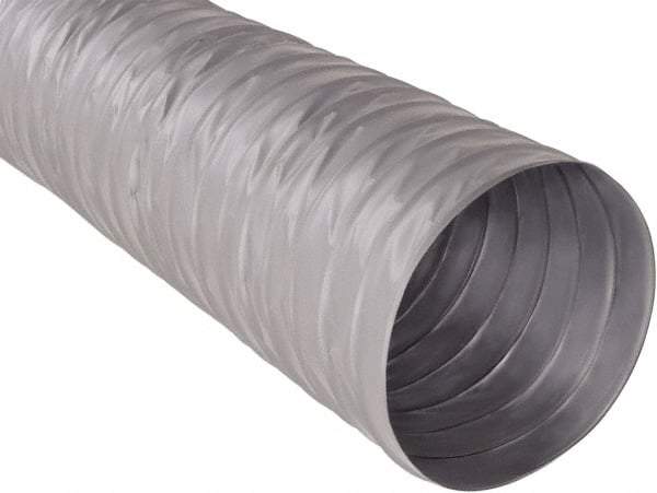 Hi-Tech Duravent - 8" ID, 25' Long, Fiberglass Blower & Duct Hose - Gray, 3-1/2" Bend Radius, 0.15 In/Hg, 0.85 Max psi, -20 to 250°F - Americas Tooling