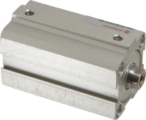 Norgren - 1-1/2" Stroke x 1" Bore Double Acting Air Cylinder - 10-32 Port, 1/4-28 Rod Thread, 145 Max psi, 23 to 176°F - Americas Tooling