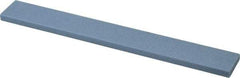 Norton - 80 Grit Aluminum Oxide Rectangular Polishing Stone - Medium Grade, 1" Wide x 8" Long x 1/4" Thick - Americas Tooling