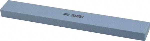 Norton - 80 Grit Aluminum Oxide Rectangular Polishing Stone - Medium Grade, 1" Wide x 8" Long x 1/2" Thick - Americas Tooling