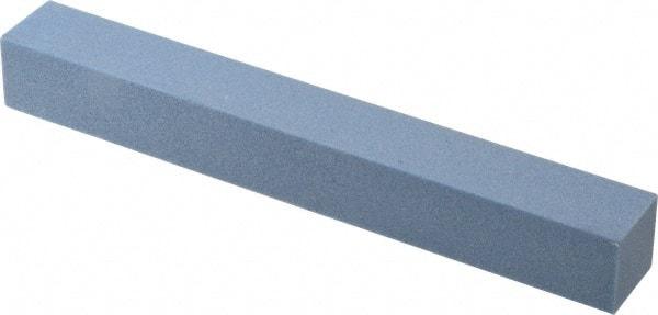 Norton - 80 Grit Aluminum Oxide Square Polishing Stone - Medium Grade, 1" Wide x 8" Long x 1" Thick - Americas Tooling