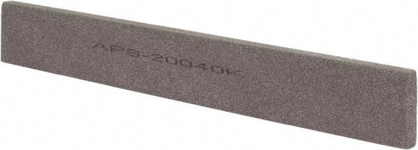 Norton - 120 Grit Aluminum Oxide Rectangular Polishing Stone - Fine Grade, 1" Wide x 8" Long x 1/4" Thick - Americas Tooling