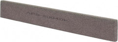 Norton - 120 Grit Aluminum Oxide Rectangular Polishing Stone - Fine Grade, 1" Wide x 8" Long x 1/4" Thick - Americas Tooling