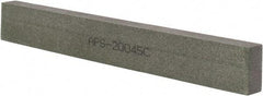 Norton - 120 Grit Aluminum Oxide Rectangular Polishing Stone - Fine Grade, 1" Wide x 8" Long x 1/2" Thick - Americas Tooling