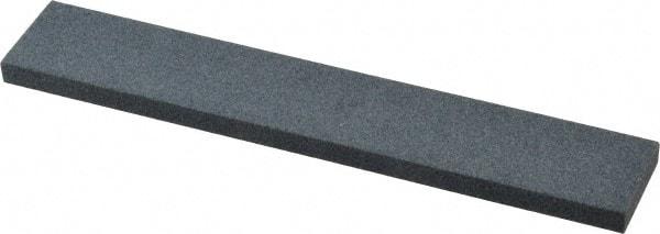 Made in USA - 120 Grit Aluminum Oxide Rectangular Polishing Stone - Fine Grade, 1" Wide x 6" Long x 1/4" Thick - Americas Tooling