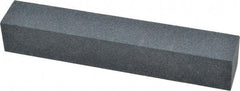 Made in USA - 120 Grit Aluminum Oxide Square Polishing Stone - Fine Grade, 1" Wide x 6" Long x 1" Thick - Americas Tooling