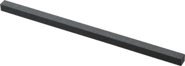 Made in USA - 180 Grit Aluminum Oxide Square Polishing Stone - Very Fine Grade, 1/4" Wide x 6" Long x 1/4" Thick - Americas Tooling