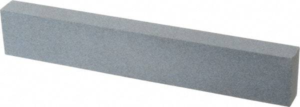 Made in USA - 180 Grit Aluminum Oxide Rectangular Polishing Stone - Very Fine Grade, 1" Wide x 6" Long x 1/2" Thick - Americas Tooling