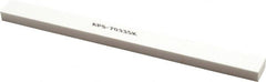 Made in USA - 320 Grit Aluminum Oxide Rectangular Polishing Stone - Extra Fine Grade, 1/2" Wide x 6" Long x 1/4" Thick - Americas Tooling