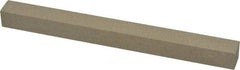 Made in USA - 320 Grit Aluminum Oxide Square Polishing Stone - Extra Fine Grade, 1/2" Wide x 6" Long x 1/2" Thick - Americas Tooling