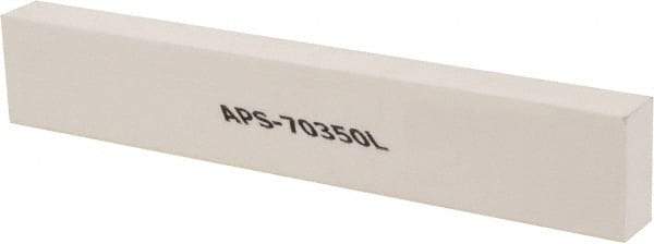 Made in USA - 320 Grit Aluminum Oxide Rectangular Polishing Stone - Extra Fine Grade, 1" Wide x 6" Long x 1/2" Thick - Americas Tooling