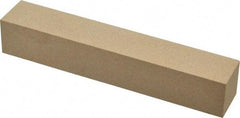 Made in USA - 400 Grit Aluminum Oxide Square Polishing Stone - Super Fine Grade, 1" Wide x 6" Long x 1" Thick - Americas Tooling