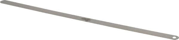 Starrett - 0.0025 Inch Thick x 1/2 Inch Wide x 12 Inch Leaf Length, Parallel Feeler Gage - Tempered Steel - Americas Tooling