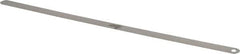 Starrett - 0.0025 Inch Thick x 1/2 Inch Wide x 12 Inch Leaf Length, Parallel Feeler Gage - Tempered Steel - Americas Tooling